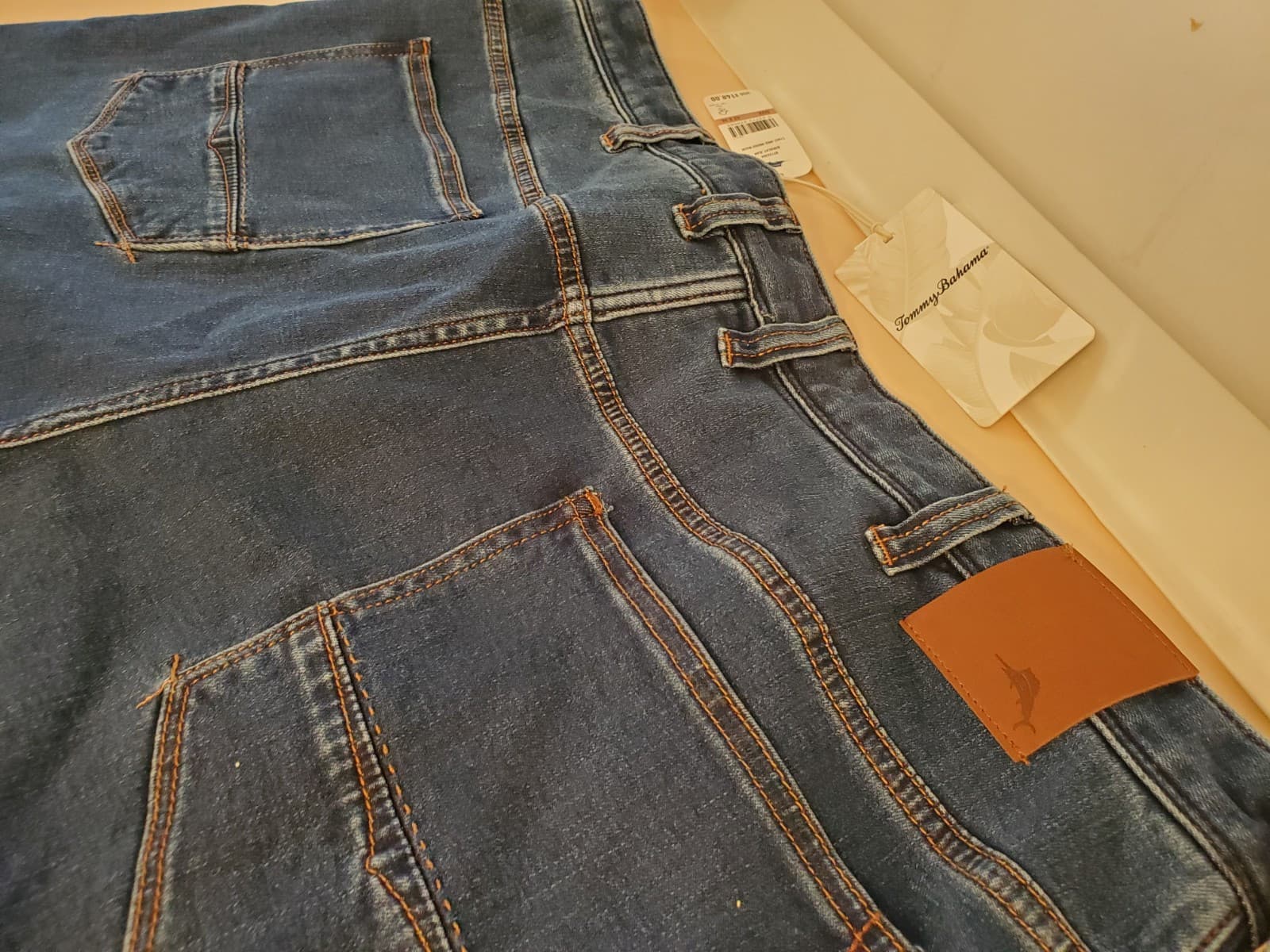 TOMMY BAHAMA Boracay Jean 42×36 11647 Med Indigo Wash BT124366 $148.00 tag NEW - Thumbnail 9