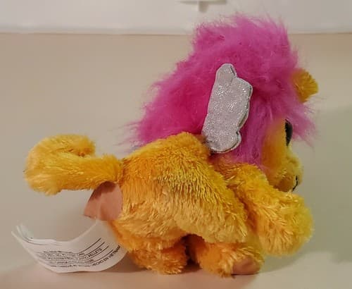Hatchimals Gryphon Lion Plush. Pink and orange with wings. - Thumbnail 6