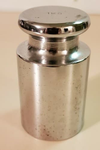 Stainless steel Scale Weight 1Kg. Calibration Weight Scale 1000Gm Capacity 1 Kg. - Thumbnail 2