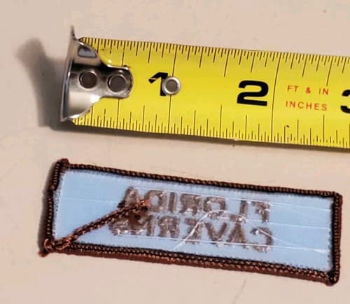 Iron-On Patch - FLORIDA CAVERNS. NEW Loose. Ship 3-for-1 in my store - Thumbnail 4