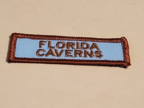 Iron-On Patch - FLORIDA CAVERNS. NEW Loose. Ship 3-for-1 in my store - Thumbnail 3