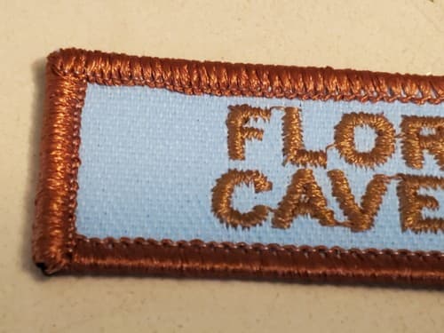 Iron-On Patch - FLORIDA CAVERNS. NEW Loose. Ship 3-for-1 in my store - Thumbnail 2