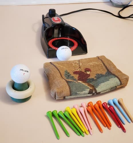 GOLF LOT OF 24. Vintage 1959 Brandell 19th Hole Practice Putter Auto Return +++ - Thumbnail 8