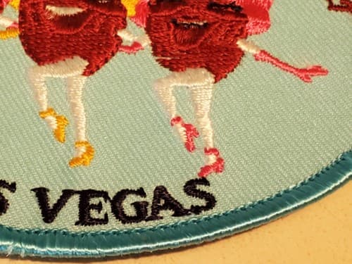 Vtg Iron-On Patch - CRANBERRY WORLD WEST LAS VEGAS. NEW Ship 3-for-1 - Thumbnail 3