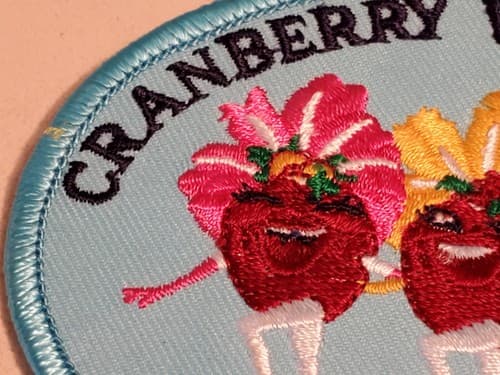 Vtg Iron-On Patch - CRANBERRY WORLD WEST LAS VEGAS. NEW Ship 3-for-1 - Thumbnail 4