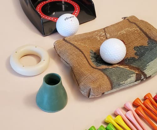 GOLF LOT OF 24. Vintage 1959 Brandell 19th Hole Practice Putter Auto Return +++ - Thumbnail 7