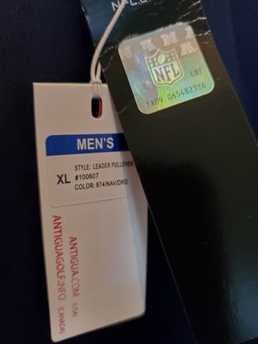 NFL Super Bowl LIII ATL Pullover by Antigua XL. Navy Blue w red trim. NEW w Tags - Thumbnail 9