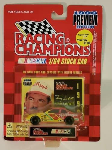 Racing Champions 1996 Preview Edition. #5 Terry Labonte, Kellogg's. NEW Sealed - Thumbnail 2
