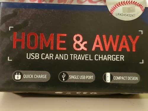 New York Yankees Home & Away USB Car and Travel Charger. 2-pc power adapters NEW - Thumbnail 5