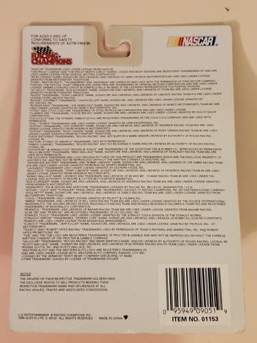 Racing Champions 1996 Preview Edition. #5 Terry Labonte, Kellogg's. NEW Sealed - Thumbnail 3