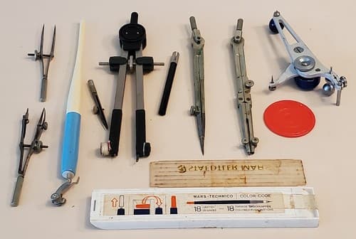 Drafting Tools LOT OF 12. Brands include Alvin, Kent, Staedtler. - Thumbnail 11