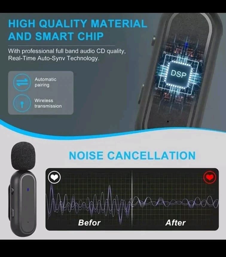 K60 Wireless Lavalier Dual Microphone for Apple iPhone Lightning Port TESTED - Thumbnail 11