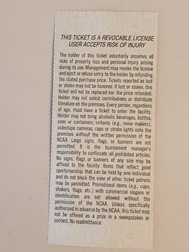 1992 NCAA Basketball Championships TICKET 1st/2nd Rnd Cinci Mar 19 1992. 2 Avail - Thumbnail 13