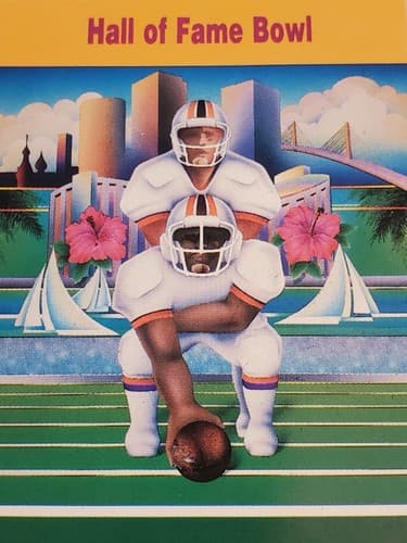 1990 NCAA Football Hall Of Fame Bowl TICKET STUB Ohio St v Auburn. TWO Available - Image 1