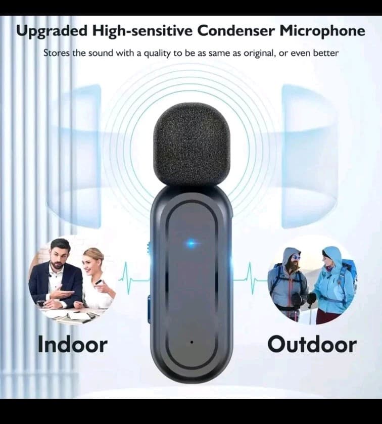 K60 Wireless Lavalier Dual Microphone for Apple iPhone Lightning Port TESTED - Thumbnail 7