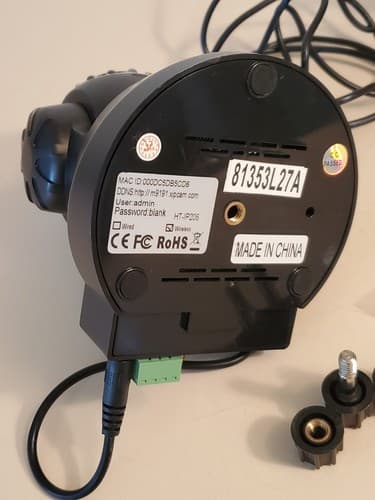 HOO TOO HT-IP206 P2P Wireless HD IP Camera, black. Tested works. - Thumbnail 6