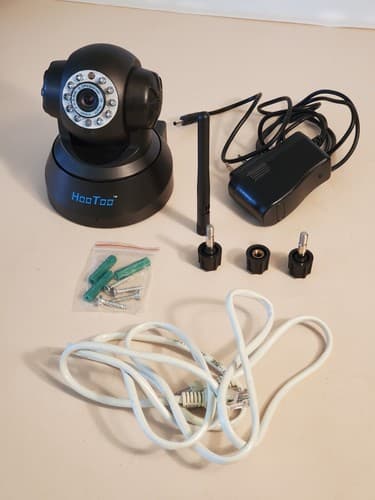 HOO TOO HT-IP206 P2P Wireless HD IP Camera, black. Tested works. - Image 1