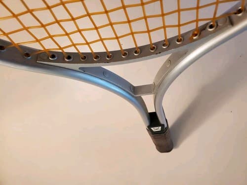 Vintage 'SR' Steel Tennis Racket,, silver. Model #6-12022. 4 3/8" grip, 25" leng - Thumbnail 12