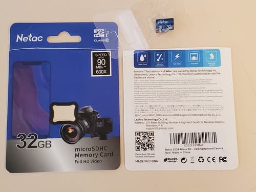 NETAC MicroSD 32gb Class 10 Micro SDXC TF Flash Memory Card. Used, exc cond - Image 1