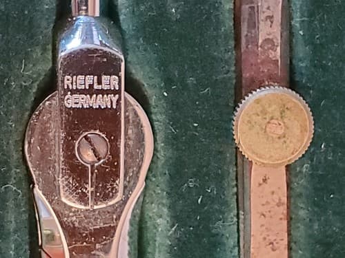 Drafting Tools LOT OF TWO. 1. F. Weber Co Vintage Set 9 items + Roll-O-Ruler 12" - Thumbnail 12