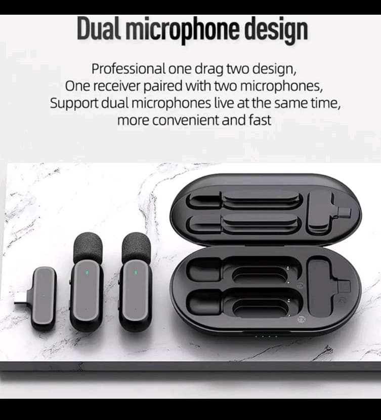 K60 Wireless Lavalier Dual Microphone for Apple iPhone Lightning Port TESTED - Thumbnail 15