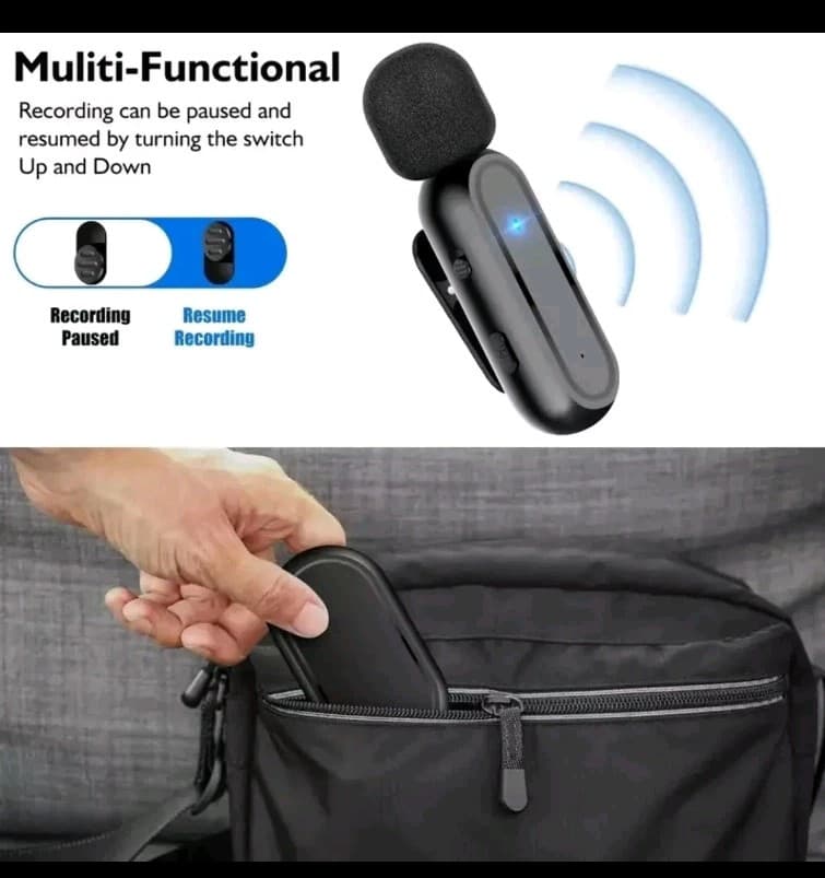 K60 Wireless Lavalier Dual Microphone for Apple iPhone Lightning Port TESTED - Thumbnail 14