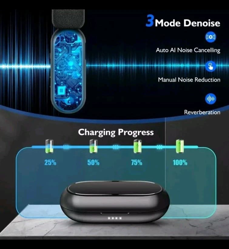 K60 Wireless Lavalier Dual Microphone for Apple iPhone Lightning Port TESTED - Thumbnail 12