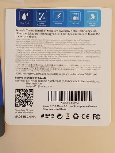 NETAC MicroSD 32gb Class 10 Micro SDXC TF Flash Memory Card. Used, exc cond - Thumbnail 5