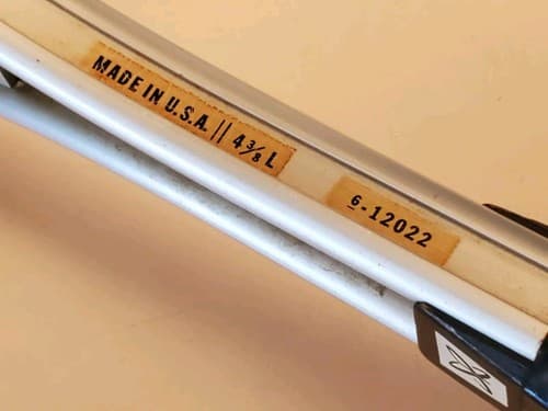 Vintage 'SR' Steel Tennis Racket,, silver. Model #6-12022. 4 3/8" grip, 25" leng - Thumbnail 6