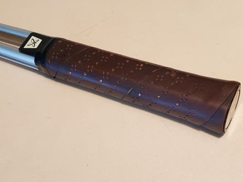 Vintage 'SR' Steel Tennis Racket,, silver. Model #6-12022. 4 3/8" grip, 25" leng - Thumbnail 8