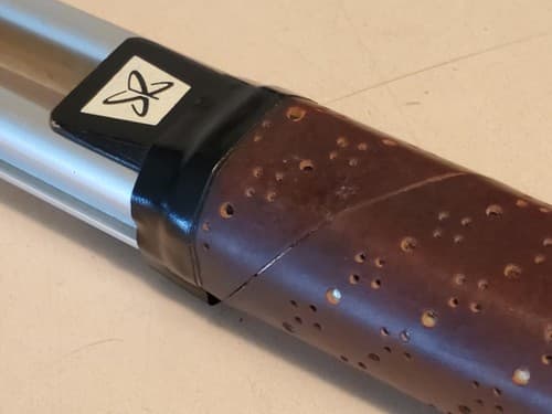 Vintage 'SR' Steel Tennis Racket,, silver. Model #6-12022. 4 3/8" grip, 25" leng - Thumbnail 3