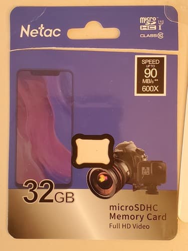 NETAC MicroSD 32gb Class 10 Micro SDXC TF Flash Memory Card. Used, exc cond - Thumbnail 4