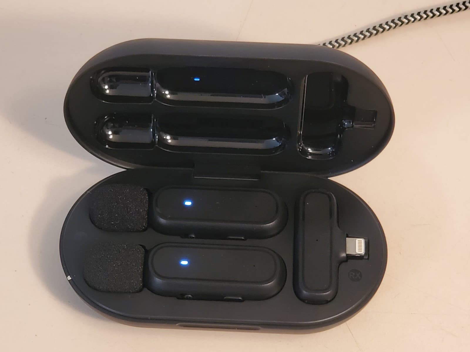 K60 Wireless Lavalier Dual Microphone for Apple iPhone Lightning Port TESTED - Image 1