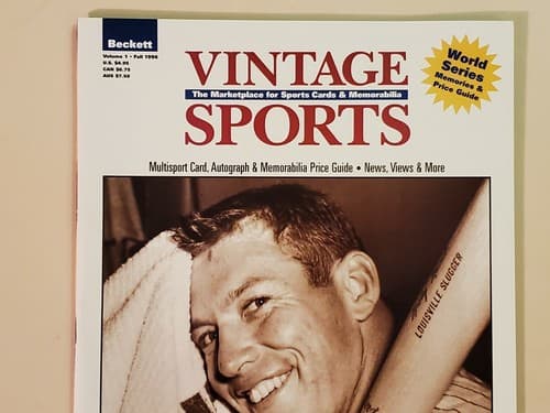 Beckett Vintage Sports magazine, Fall 1996 Mickey Mantle. Vol 1. NM/MINT cond. - Thumbnail 2