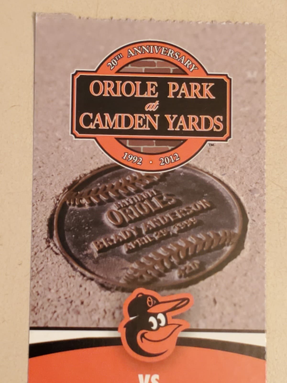 2012 MLB Baltimore Orioles Ticket Stub MAY 26 2012 v Kansas City Royals (3-4L) - Thumbnail 4