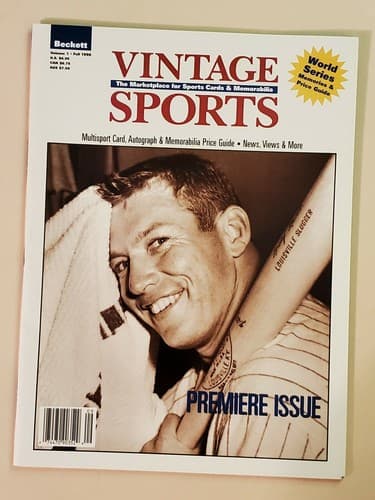 Beckett Vintage Sports magazine, Fall 1996 Mickey Mantle. Vol 1. NM/MINT cond. - Image 1