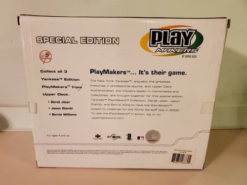 PlayMakers by Upper Deck Yankees Special Ed. 3 Bobbleheads 2002 Jeter Giambi NEW - Thumbnail 3