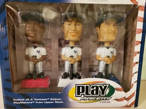 PlayMakers by Upper Deck Yankees Special Ed. 3 Bobbleheads 2002 Jeter Giambi NEW - Thumbnail 5