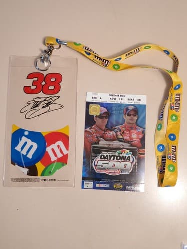 2006 NASCAR Daytona 500 Ticket Stub w Lanyard Sun Feb 19 2006 Jimmie Johnson win - Image 1