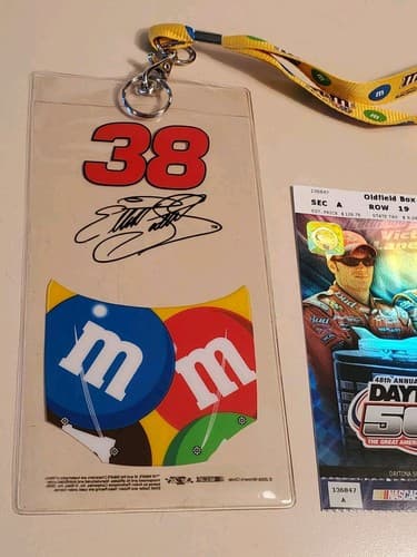 2006 NASCAR Daytona 500 Ticket Stub w Lanyard Sun Feb 19 2006 Jimmie Johnson win - Thumbnail 8