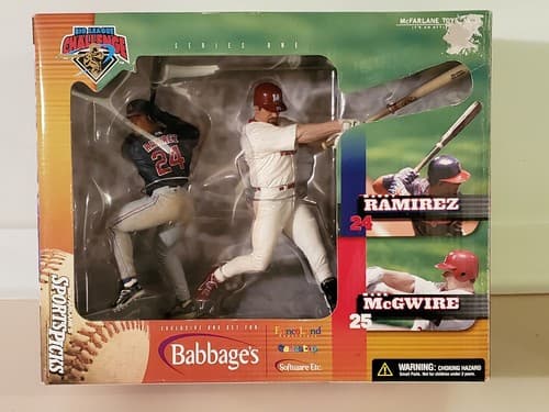 McFarlane Big League Challenge Manny Ramirez & Mark McGwire. 2000 Series 1. NEW - Thumbnail 2