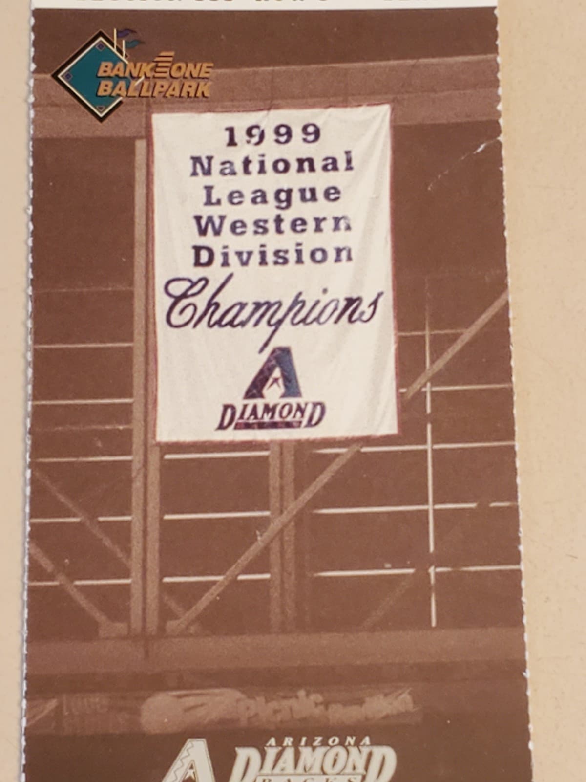 2000 MLB Arizona Diamondbacks Ticket Stub JUN 19 2000 v San Diego Padres (3-2W) - Thumbnail 3