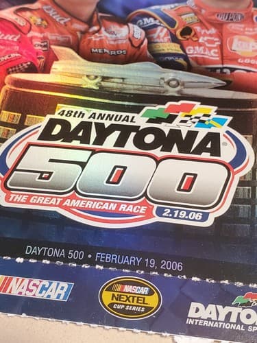 2006 NASCAR Daytona 500 Ticket Stub w Lanyard Sun Feb 19 2006 Jimmie Johnson win - Thumbnail 7