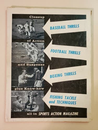 Sports Action Baseball Thrills magazine, 1961. Mickey Mantle, NY Yankees. VG/EX - Thumbnail 5