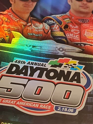 2006 NASCAR Daytona 500 Ticket Stub w Lanyard Sun Feb 19 2006 Jimmie Johnson win - Thumbnail 8