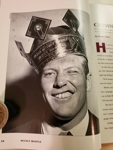 Beckett Sports Heroes magazine, Mickey Mantle. 1st Ed July 1995. NM/MINT cond - Thumbnail 8