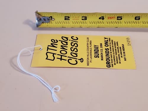 1994 PGA The Honda Classic Golf TICKET. Mar 13 1994 Weston Hills CC Ft Laud FL - Thumbnail 3