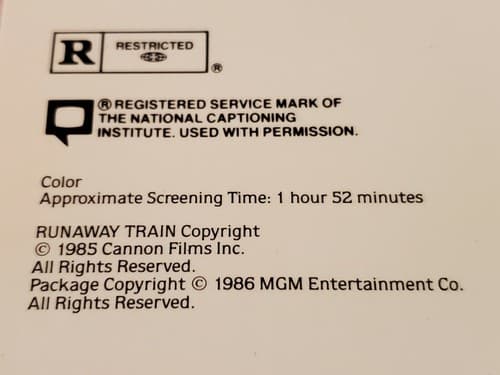 Laserdisc Movie - Runaway Train - Jon Voight - TWO DISCS. Used, excellent cond - Thumbnail 10