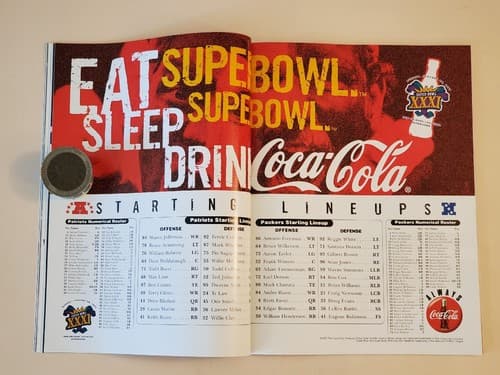 NFL Super Bowl XXXI (31-1997) Official Program. Green Bay Packers v New England - Thumbnail 9