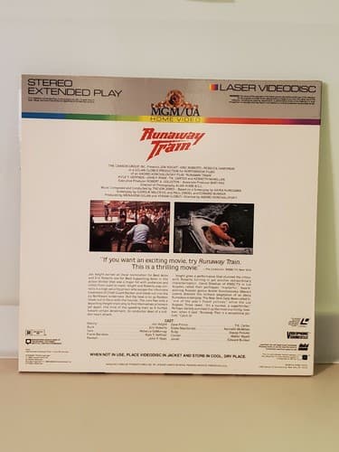 Laserdisc Movie - Runaway Train - Jon Voight - TWO DISCS. Used, excellent cond - Thumbnail 2